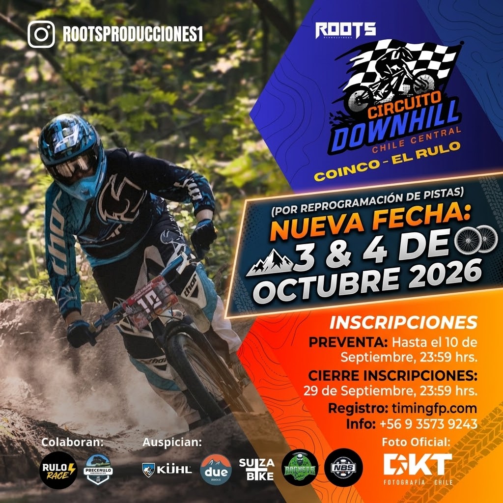 1ª versión del Circuito Downhill Chile Central 2026