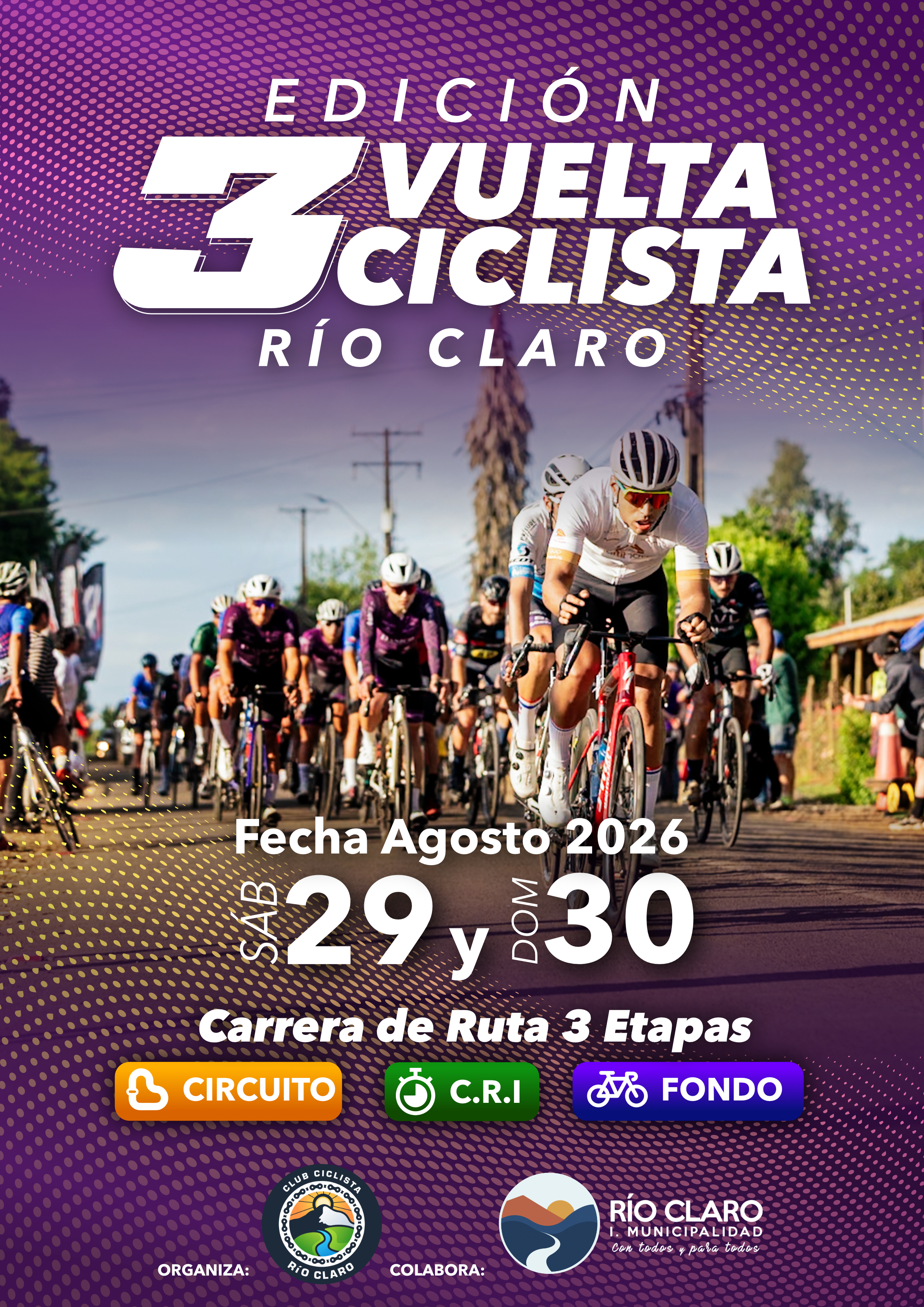 3ª VUELTA CICLISTA RÍO CLARO 2026 — imagen